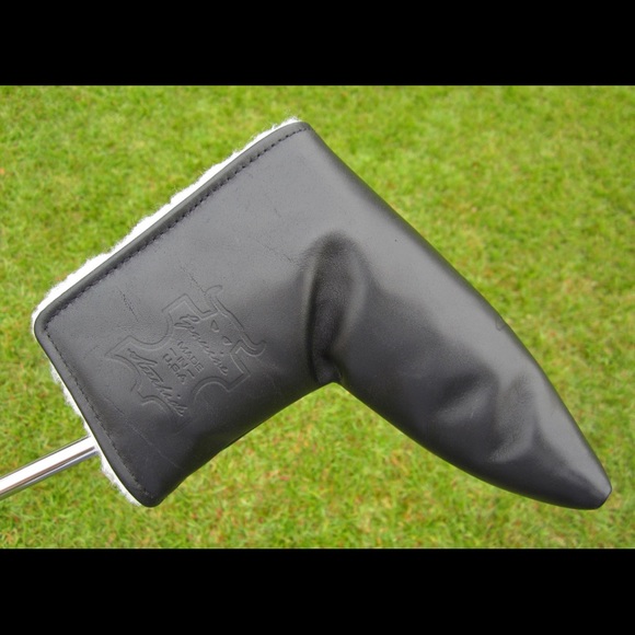 Scotty Cameron Black Genuine Leather “Fine Milled Putters” Custom Shop Headcover - Picture 2 of 3